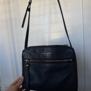 Kate Spade navy Leather Crossbody Bag